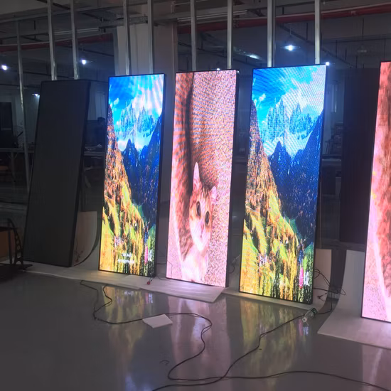 Рекламный напольный светодиодный экран P3 P2.5 P1.9 Светодиодный плакатный дисплей