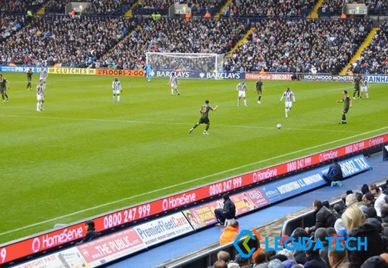 Мягкая резиновая модульная маска 960x960 мм Портативная панель P10 Открытый стадион Футбольный периметр Рекламный светодиодный экран